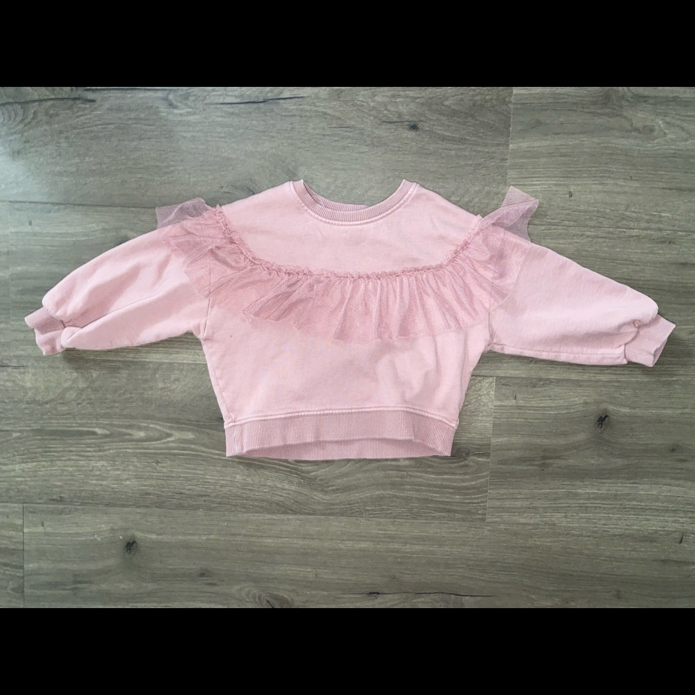 Zara Ruffled Sweatshirt